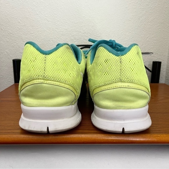 Men's Nike Free Tri Fit 3 Breathe Running Shoes, Volt/Blue size 13 #579968-700 - Picture 6 of 9